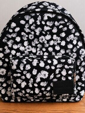 Calvin Klien Jeans- Black & White Floral Mini Backpack - Women Bags